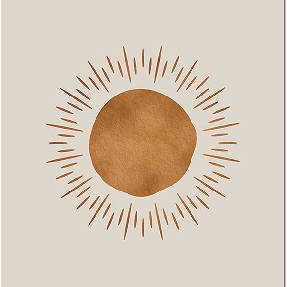 6 Piece Bohemian Hippie Mountain/Sun/Moon Phase Wall Tapestry Art Living/Bedroom - Picture 5 of 8